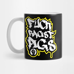 FUCK RACIST PIGS GRAFFITI SHIRT Mug